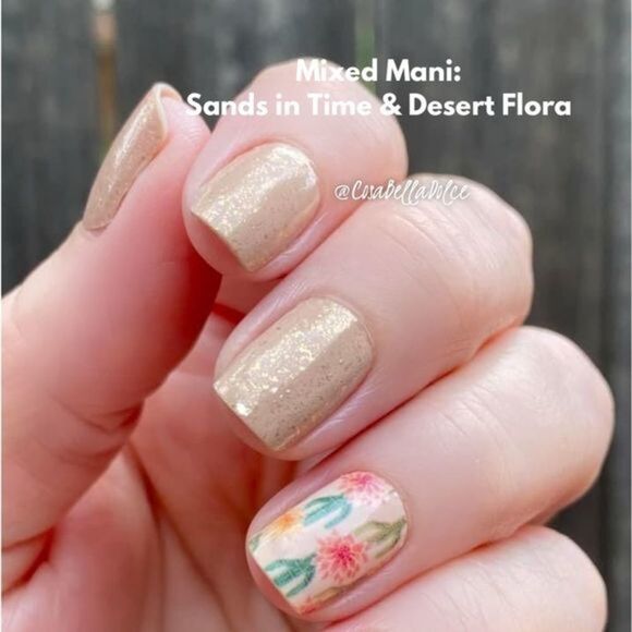 Color Street | Desert Flora, flowering cacti on a pale orange-pink creme base - Picture 4 of 8